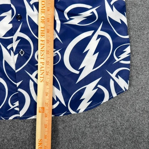 Tampa Bay Lightning AOP Button Up Shirt NHL Hockey All Over Print - Picture 4 of 8